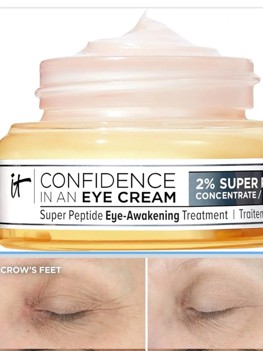 IT Cosmetics Confidence in an Eye Cream Anti-aging Peptide Moisturizer